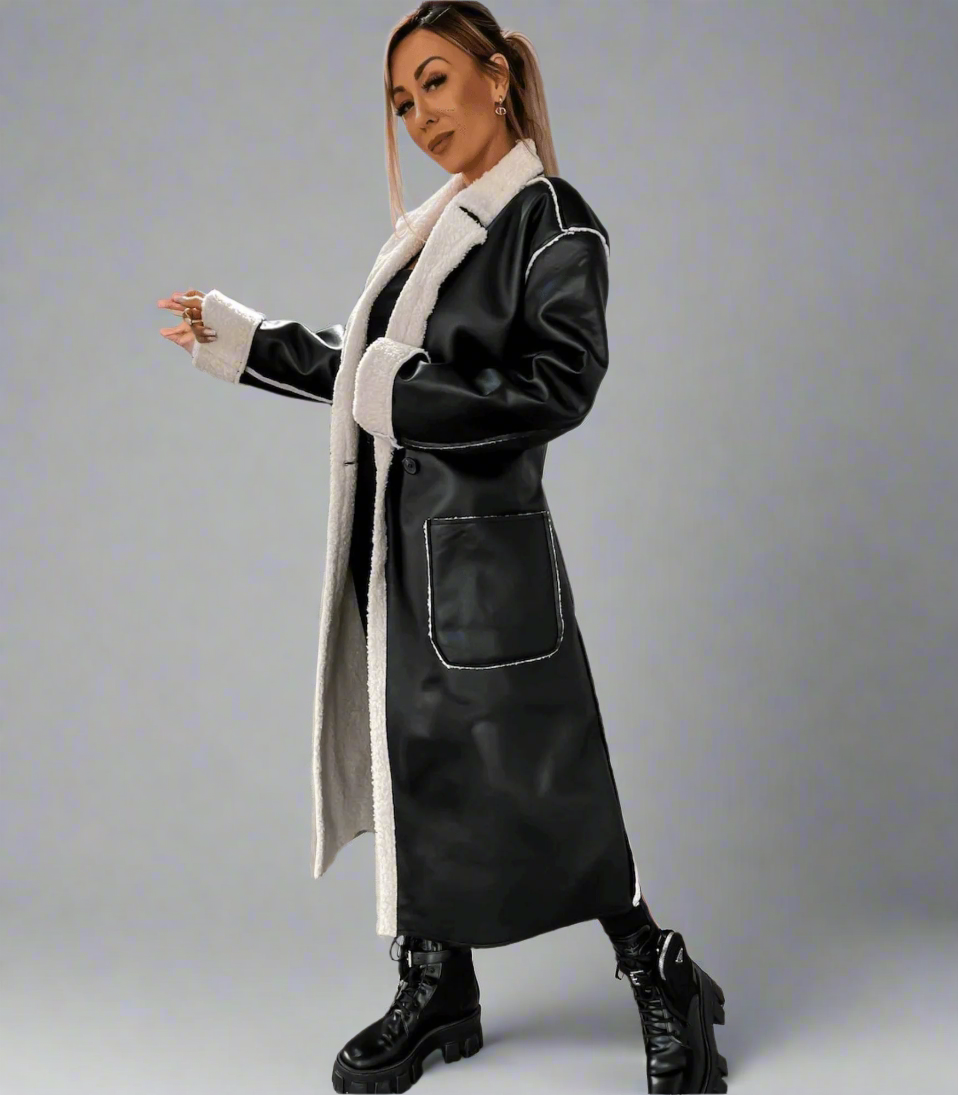 Levoire | Longue Veste En Cuir Femme