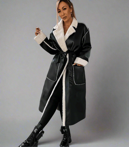 Levoire | Longue Veste En Cuir Femme