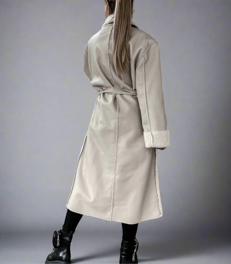 Levoire | Longue Veste En Cuir Femme