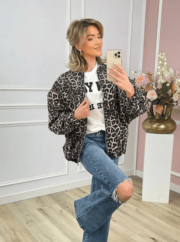 Levoire | Veste Léopard Femme Confortable Tendance
