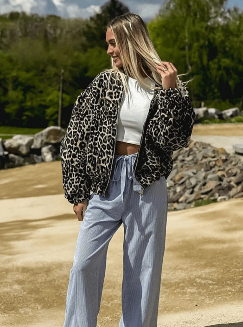 Levoire | Veste Léopard Femme Confortable Tendance