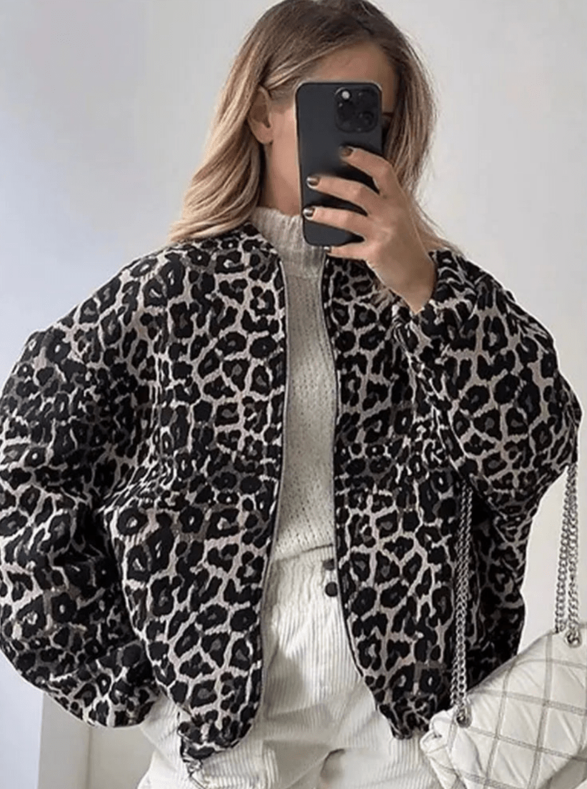 Levoire | Veste Léopard Femme Confortable Tendance L
