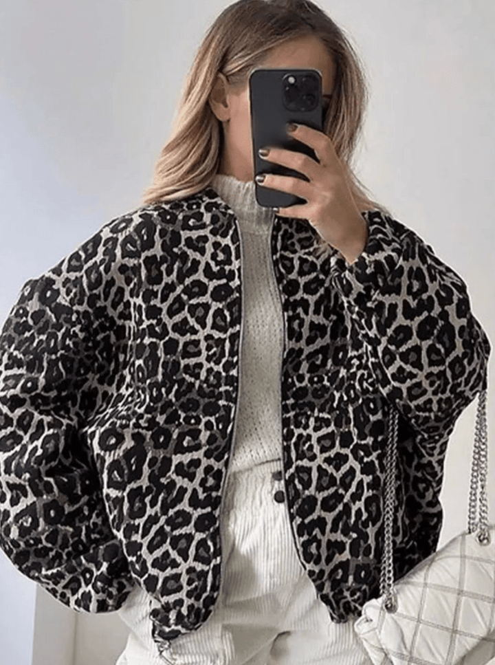 Levoire | Veste Léopard Femme Confortable Tendance L
