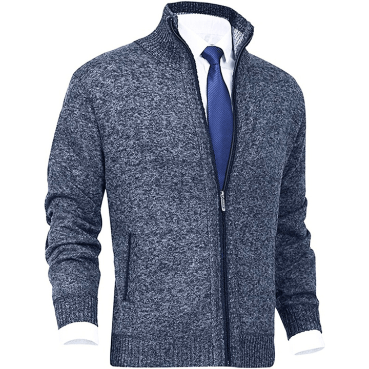 Levoire | Gilets de loisirs avec fermeture éclair pour hommes tendance et polyvalent Bleu marine