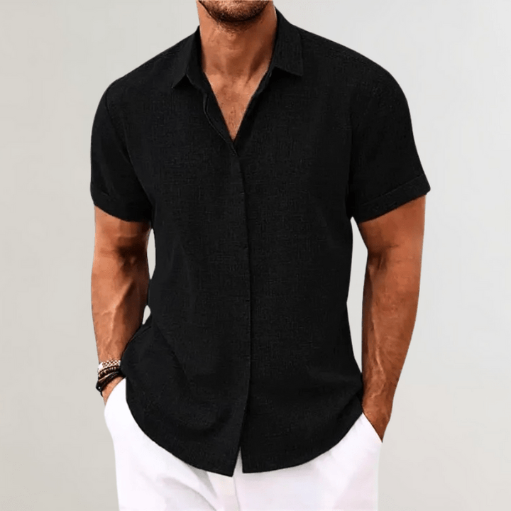 Levoire | Polo Classique Élégant Homme Noir