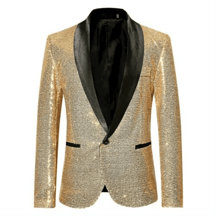 Levoire | Blazer Paillettes Homme Or