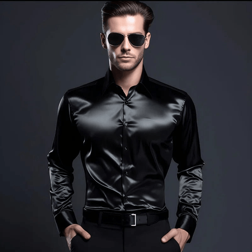 Levoire | Chemise Soie Col Brillant Homme