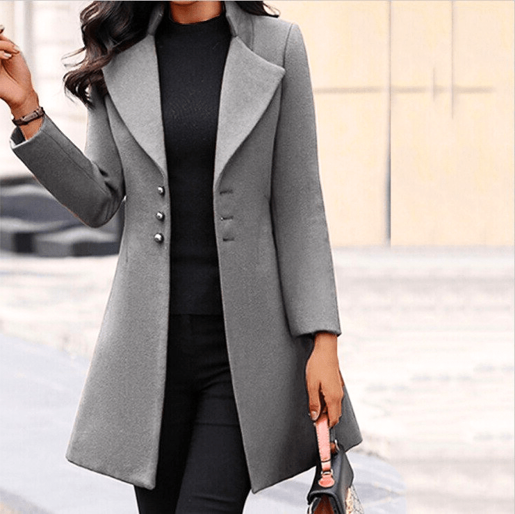 Levoire | Veste Cachemire Femme Chic Chaude Gris