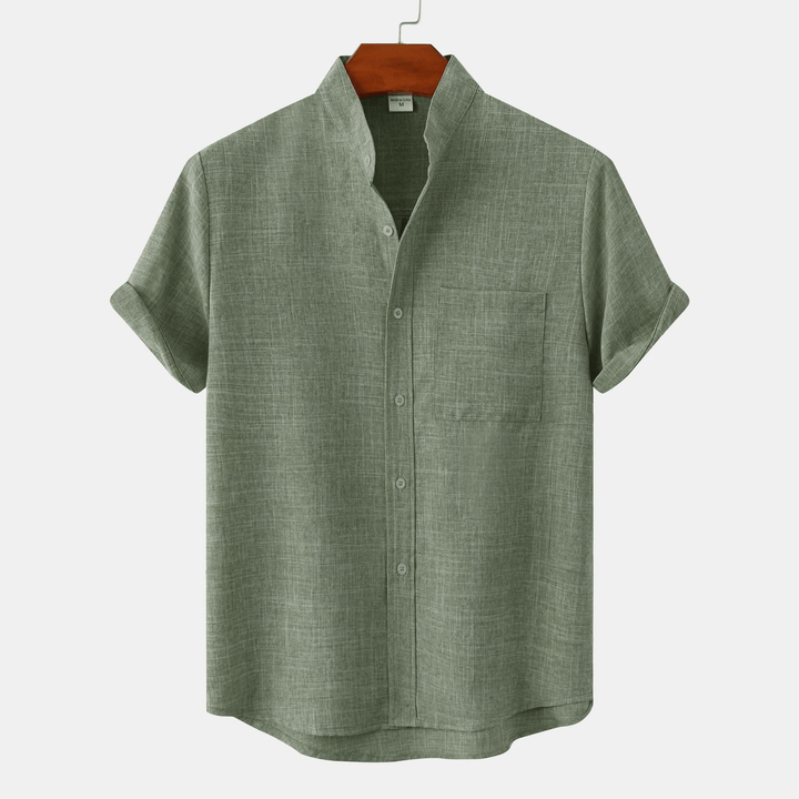 Levoire | Chemise Coton Boutons Homme Vert