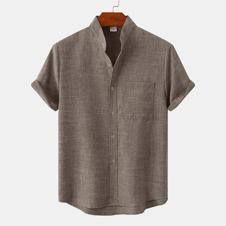 Levoire | Chemise Coton Boutons Homme Khaki