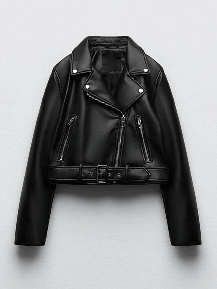 Levoire | Veste cuir noire légère femme