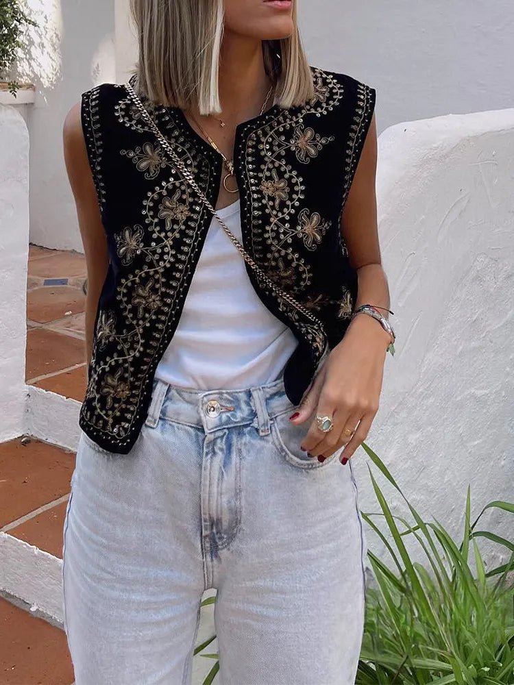 Levoire | Gilet Élégant Brodé