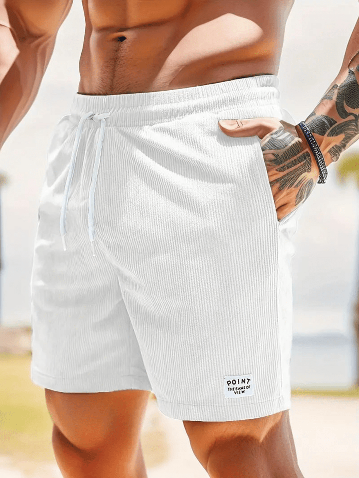 Levoire | Shorts pour hommes élégants Ajustement décontracté Blanc