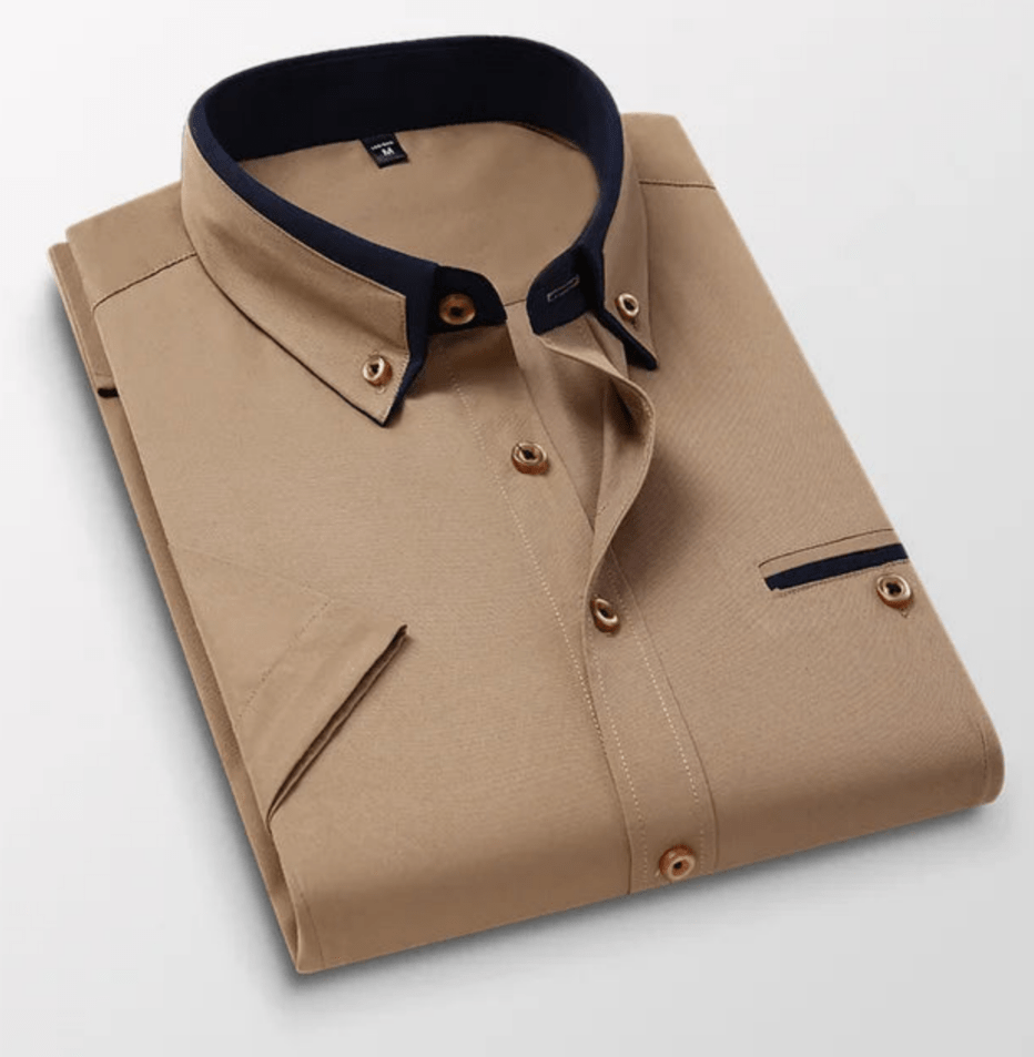 Levoire | Chemise Manches Longues Décontractée Homme Khaki