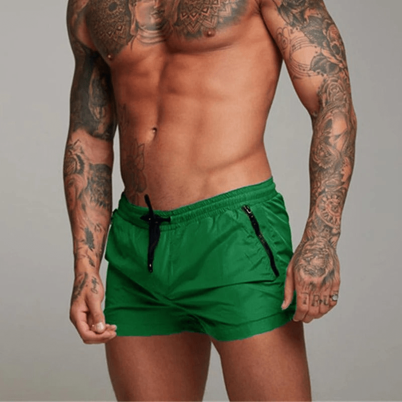 Levoire | Shorts de bain pour hommes séchage rapide avec stretch Vert
