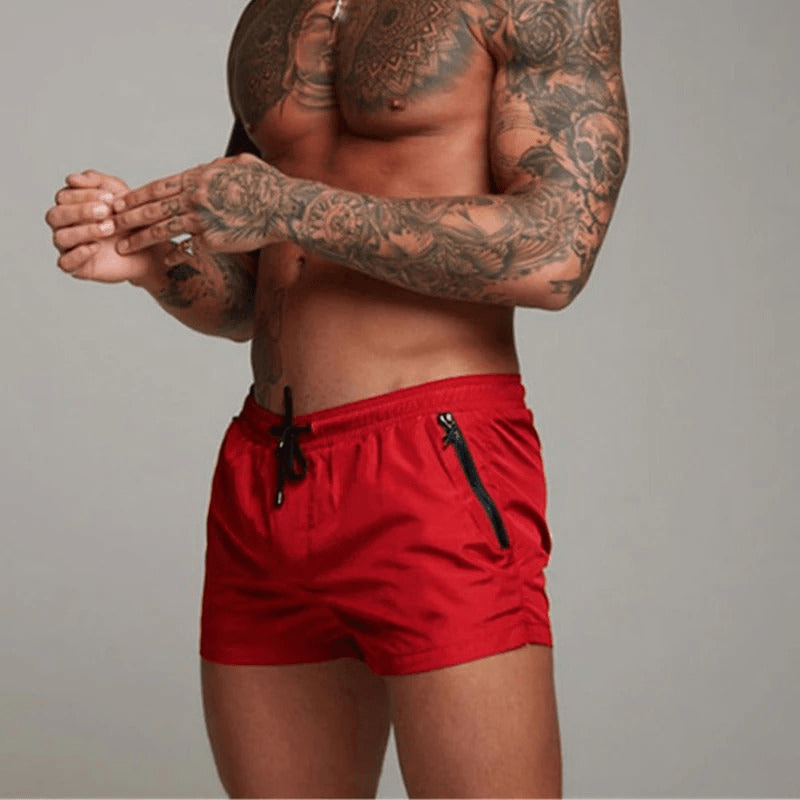 Levoire | Shorts de bain pour hommes séchage rapide avec stretch Rot