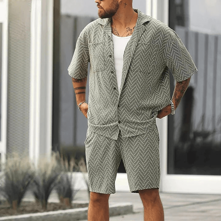 Levoire | Costume d'été léger pour hommes Ensemble de vêtements tendance pour hommes pour le printemps/été