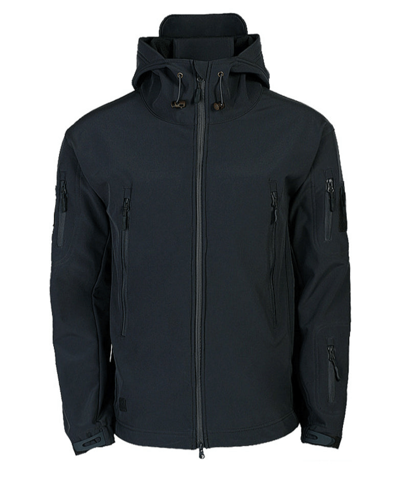 Levoire | Veste Softshell Avec Capuche Veste Homme Noir