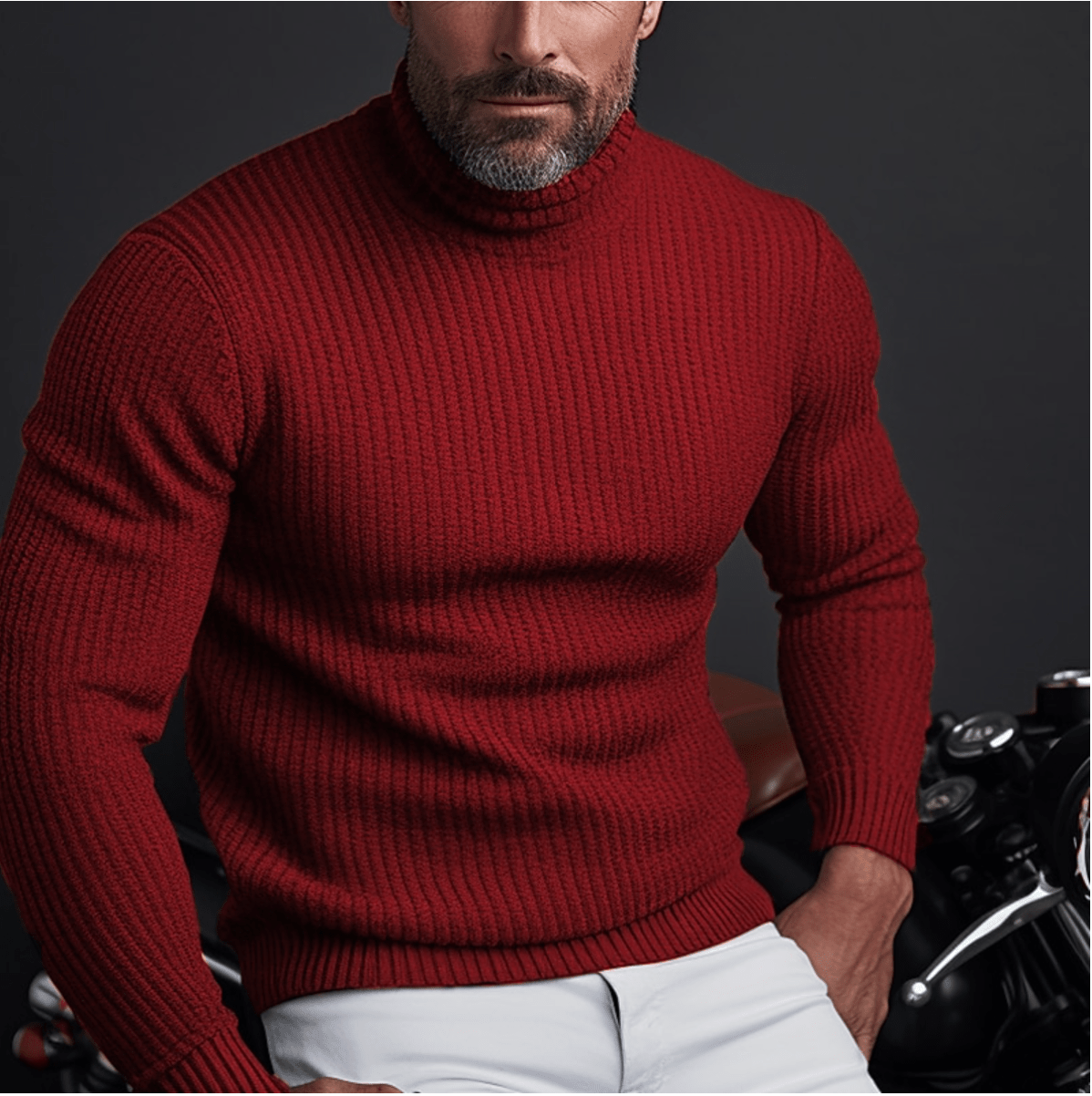 Levoire | Pull Col Roulé Élégant Homme Rot