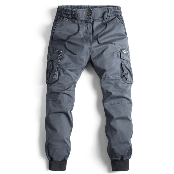 Levoire | Pantalon cargo long homme grandes poches confortable charbon de bois