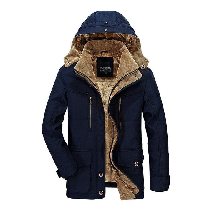 Levoire | Veste À Capuche En Peluche Bleu foncé