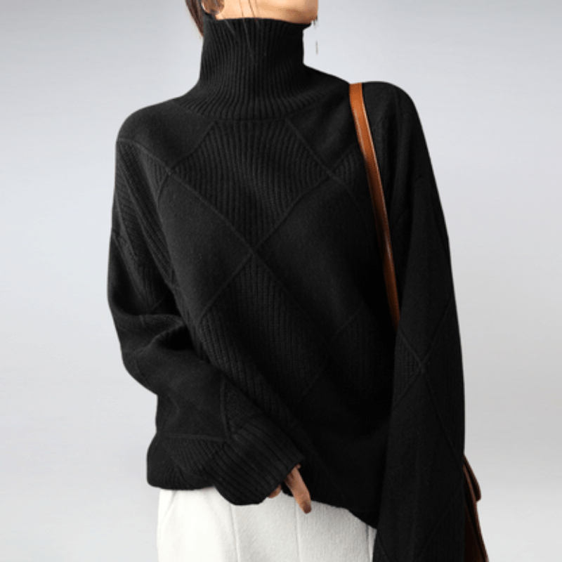 Levoire | Gilet Laine Femme Confort Élégant Chaud Noir