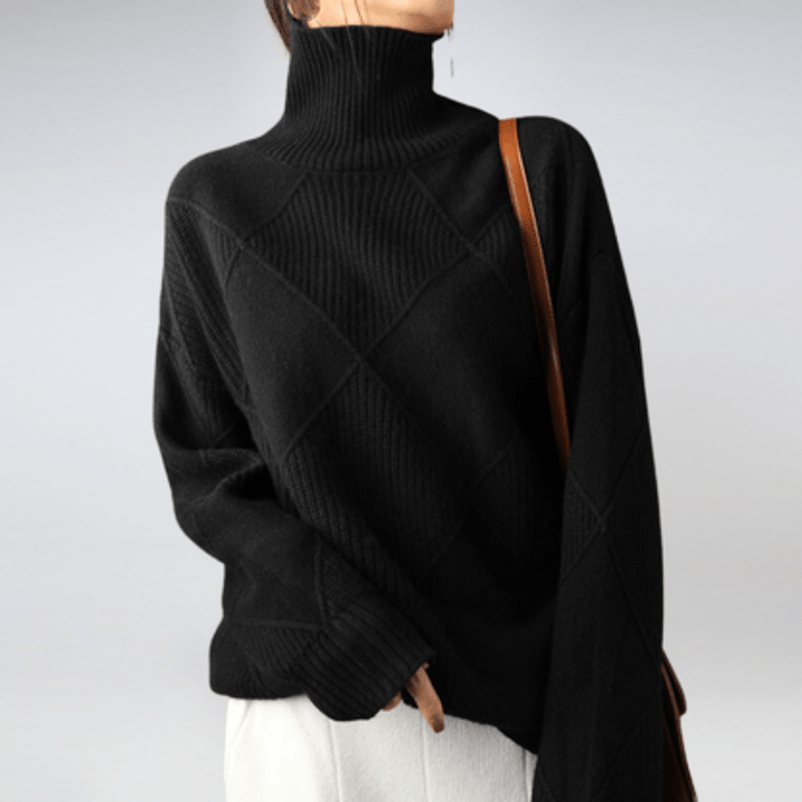 Levoire | Gilet Laine Femme Confort Élégant Chaud Noir