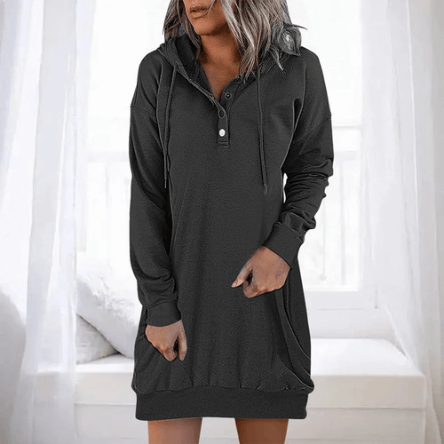 Levoire | Robe décontractée avec capuche pour femmes robe à capuche