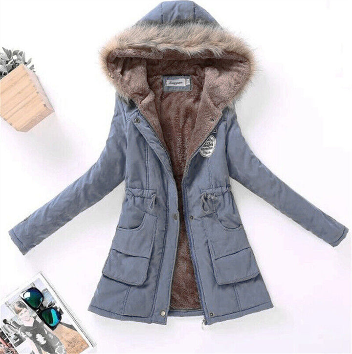 Levoire | Chic Moderne Veste Chaude Pour Femmes Bleu clair