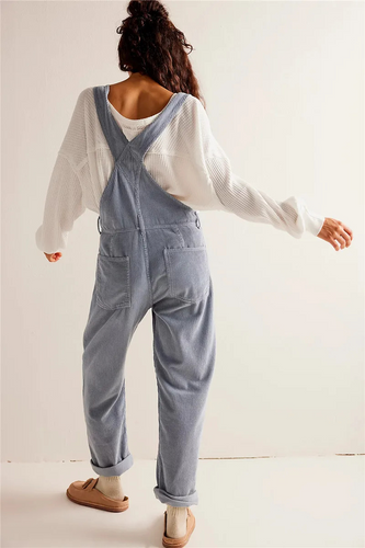 Levoire | Salopette En Denim Rento Avec Bretelles Réglables Et Poches