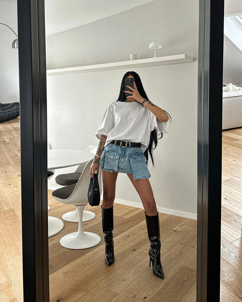 Levoire | York St Denim Mini-Jupe