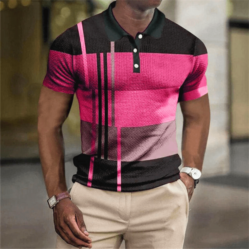 Levoire | Vêtements pour hommes Polo pour hommes Polo classique avec une touche moderne Rosa