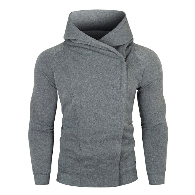 Levoire | sweat à capuche pour hommes sweat à capuche avec fermeture éclair sur le côté Décontracté Confortable 2XL