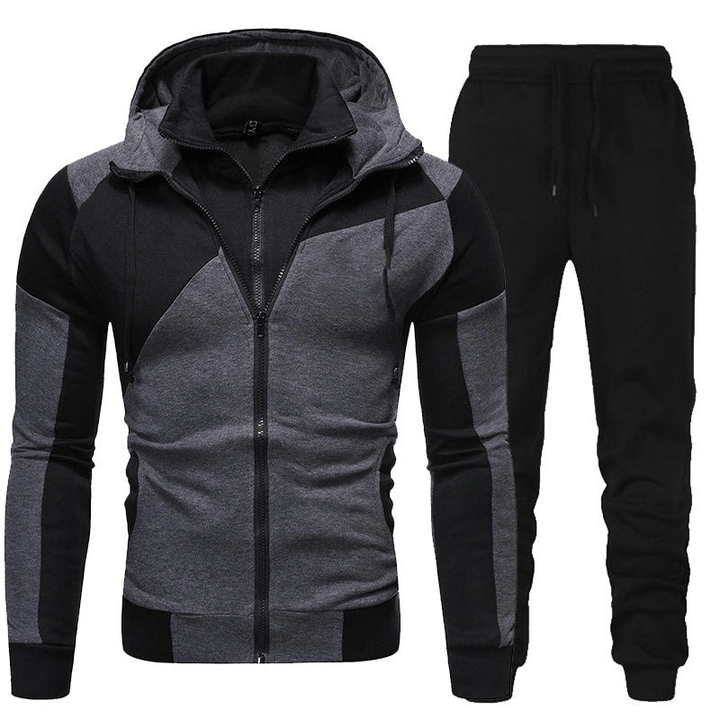 Levoire | Ensemble Training Polaire Homme Gris Noir