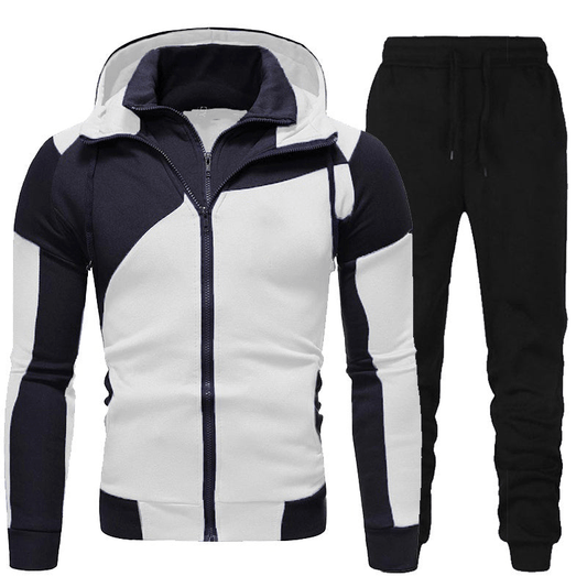 Levoire | Ensemble Training Polaire Homme Blanc Noir