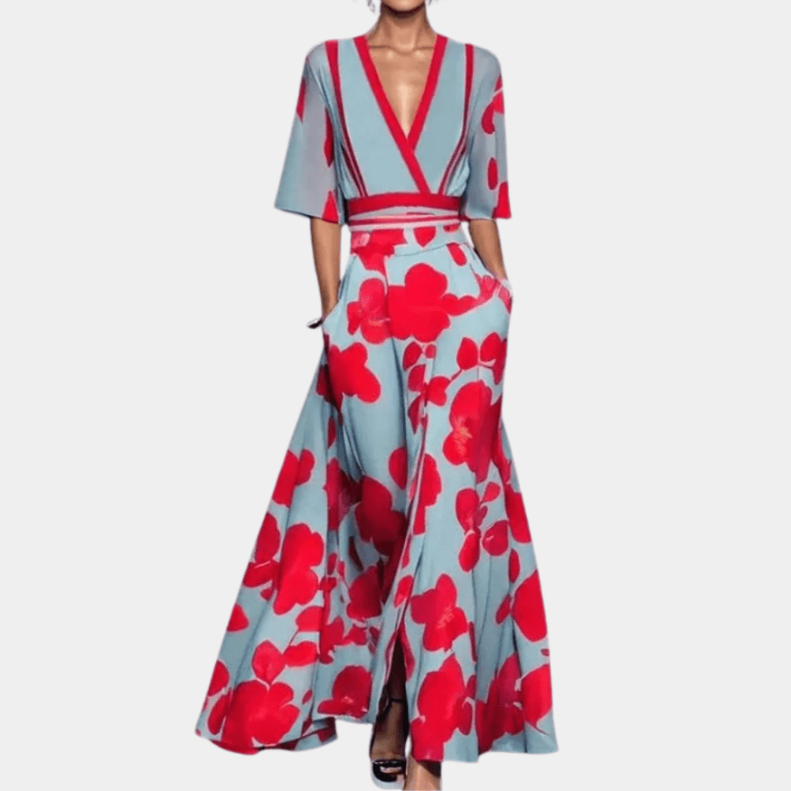 Levoire | Robe fleurie luxueuse pour femme XL