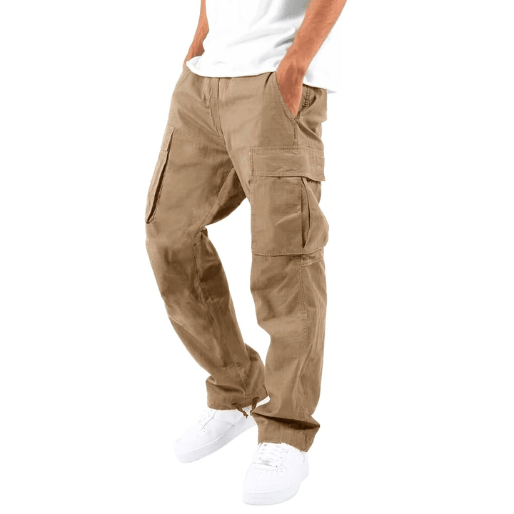 Levoire | Pantalon Cargo Homme Flexible et Confortable Pantalon Cargo Design Tendance Khaki
