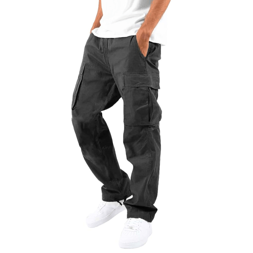 Levoire | Pantalon Cargo Homme Flexible et Confortable Pantalon Cargo Design Tendance Noir