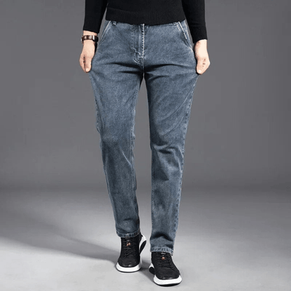 Levoire | Jeans Homme Stretch Denim Jeans Confortable & Flexible Style Décontracté Bleu