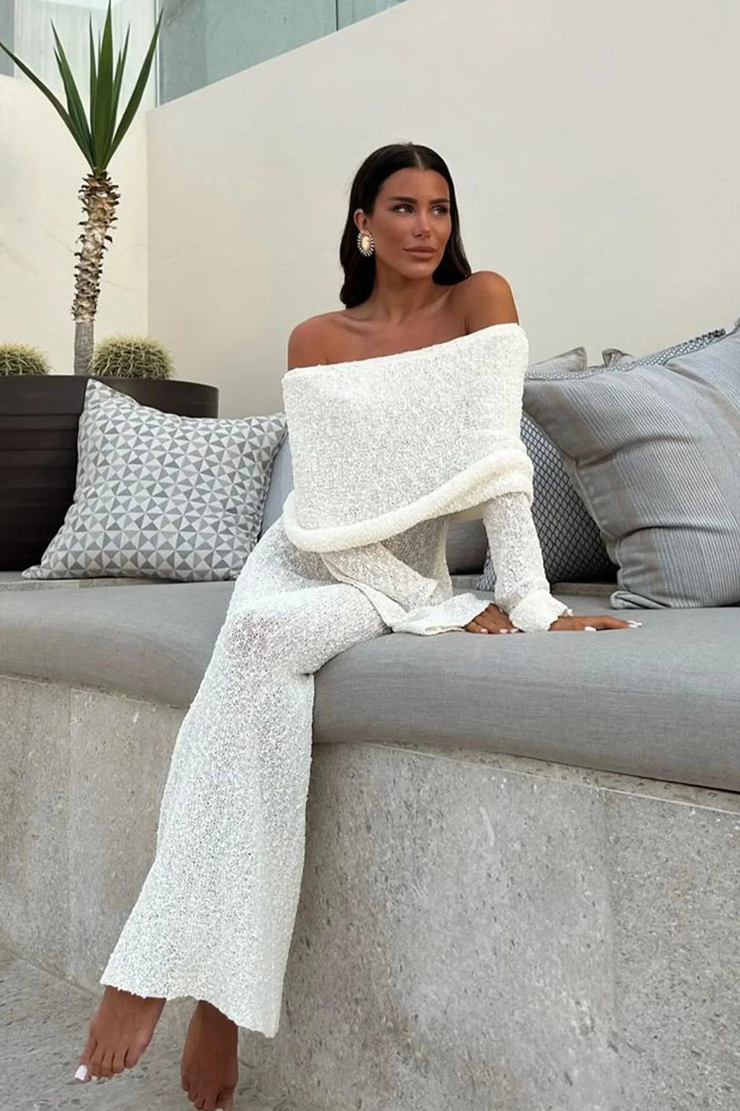 Levoire | Robe Maxi À Épaules Dénudées