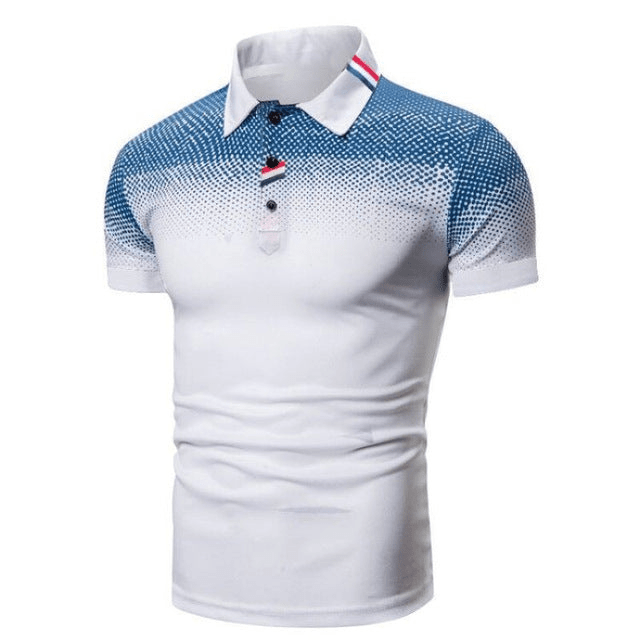 Levoire | Polo Noir Col Côtelé Homme Blanc