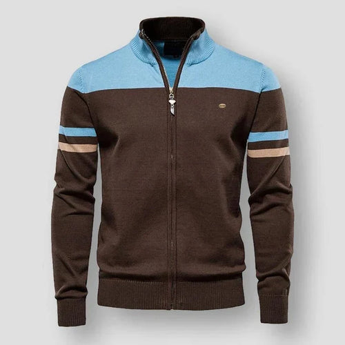 Levoire | Veste Rayée Rétro Tricotée