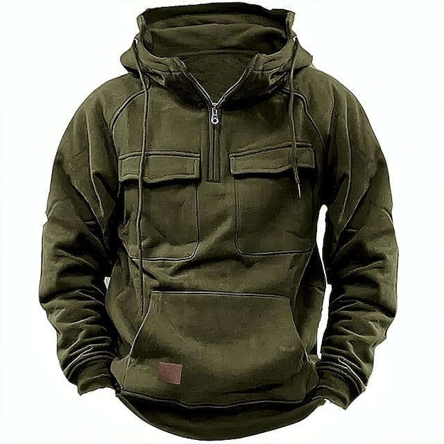 Levoire | Hoodie D'Hiver Stylé Vert Foncé