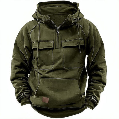 Levoire | Hoodie D'Hiver Stylé Vert Foncé
