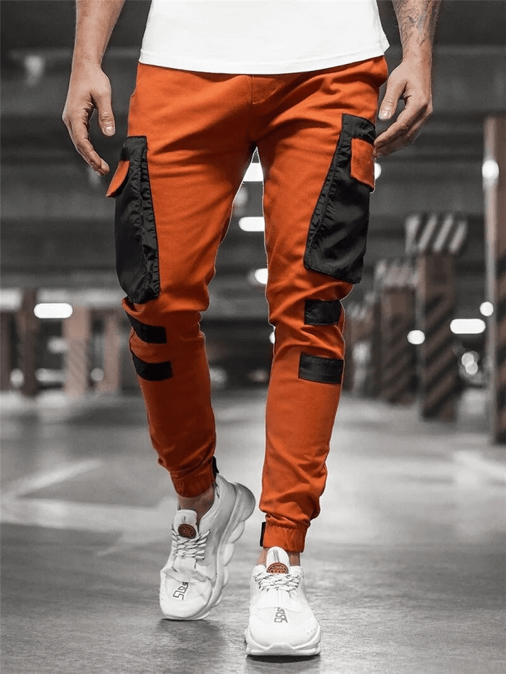 Levoire | Pantalon Jogging Élastique Homme Orange