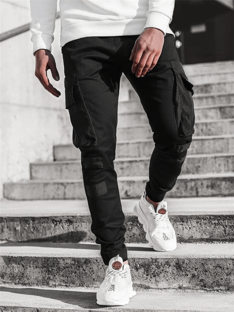 Levoire | Pantalon Jogging Élastique Homme Noir