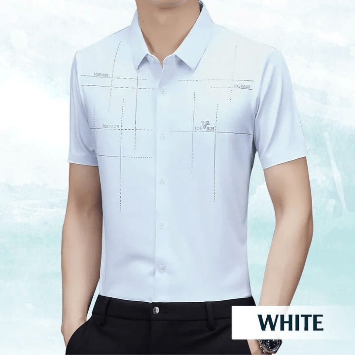 Levoire | Chemise Affaires Soie Glacée Homme Blanc