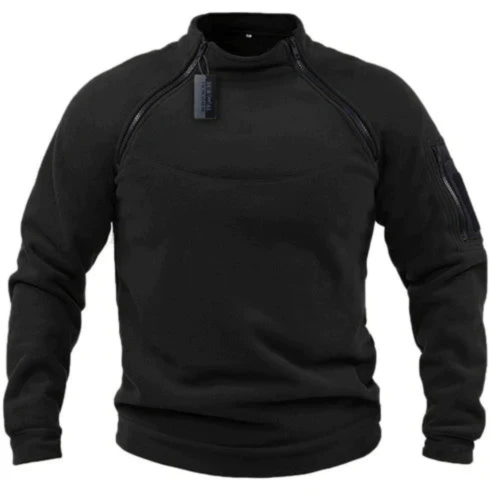 Levoire | Pull Polaire Militaire Homme Noir