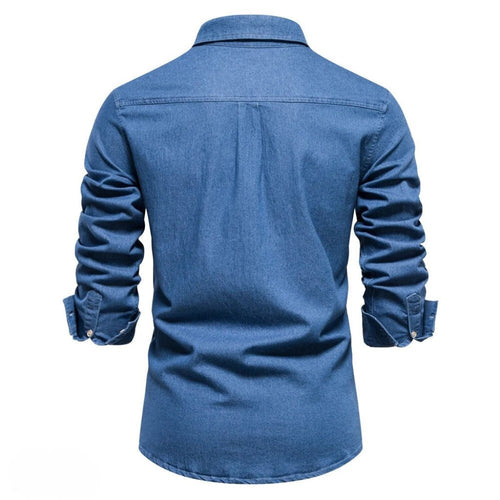 Levoire | Chemise en denim à manches longues avec poche
