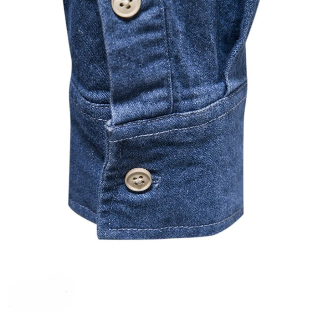 Levoire | Chemise en denim à manches longues avec poche